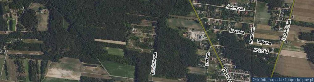 Zdjęcie satelitarne Rumiankowa ul.